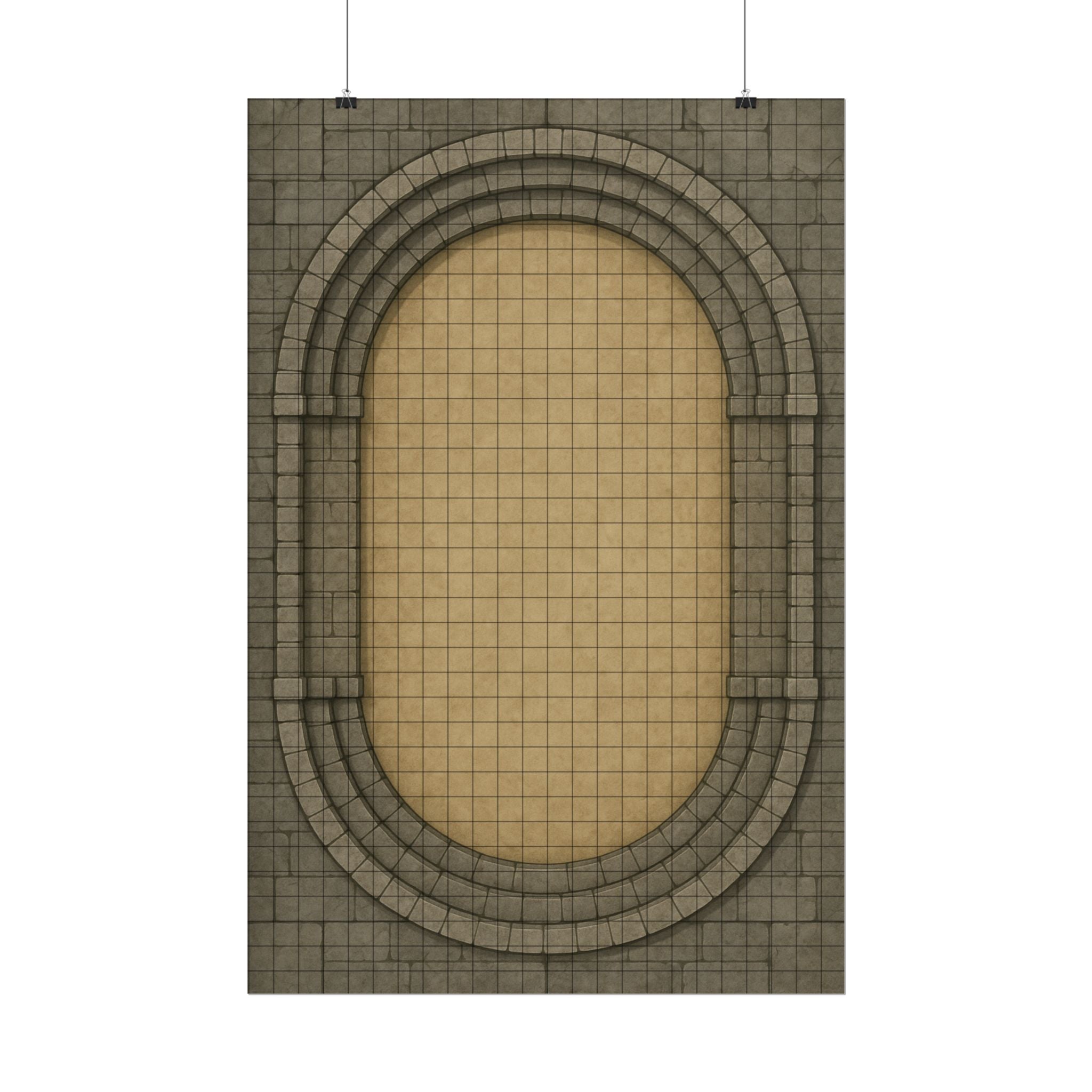 The Grand Arena — 24×36 Gridded TTRPG Battle Map