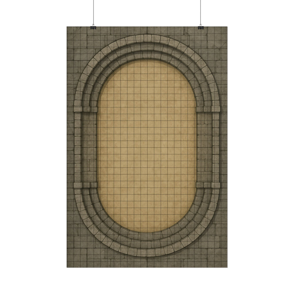 The Grand Arena — 24×36 Gridded TTRPG Battle Map