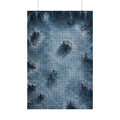 The Frost Cavern — 24×36 Gridded TTRPG Battle Map
