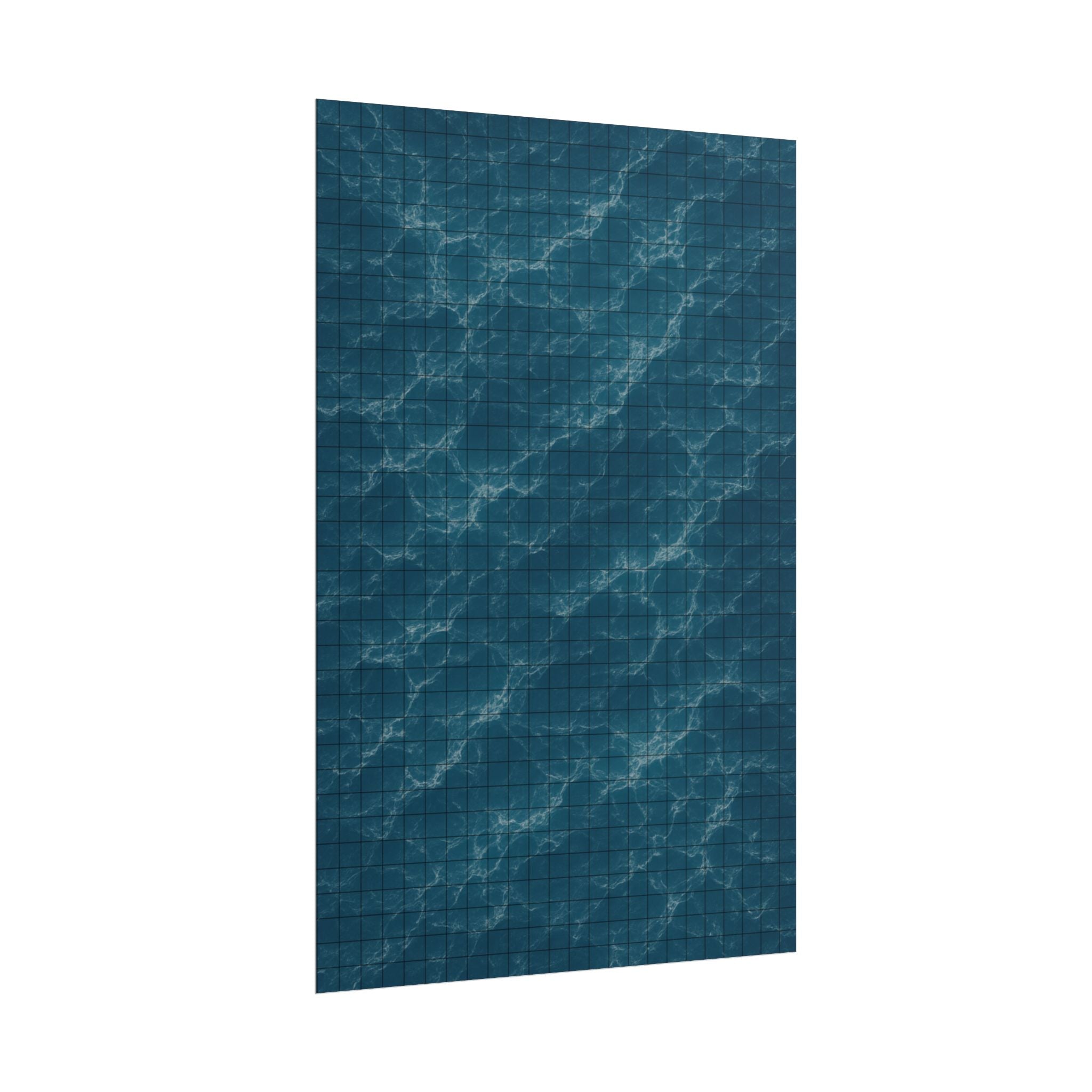 Open Water — 24×36 Gridded TTRPG Battle Map