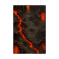 The Molten Depths — 24×36 Gridded TTRPG Battle Map