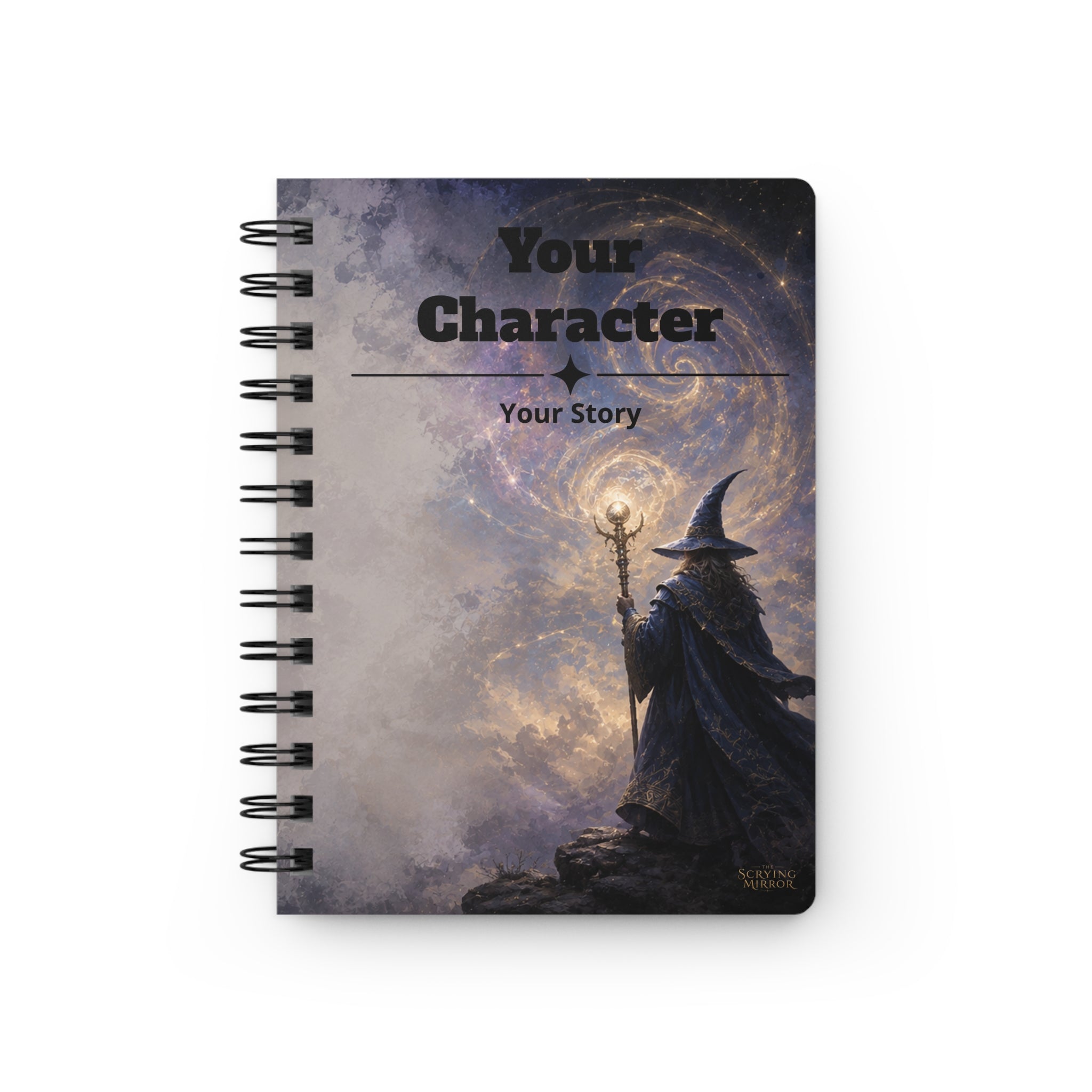 Personalized Wizard Character Journal — TTRPG Campaign Notebook