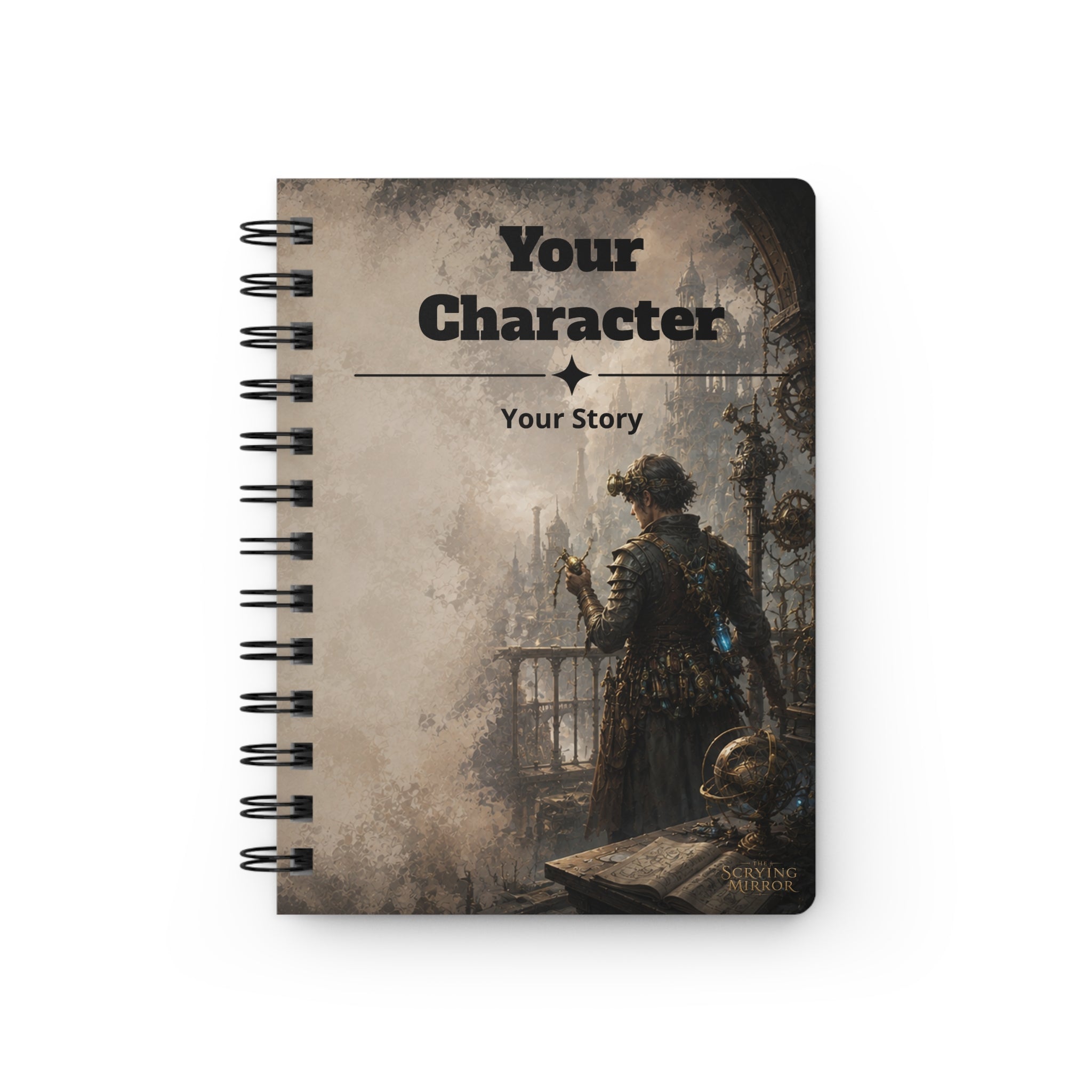 Personalized Artificer Character Journal — TTRPG Campaign Notebook