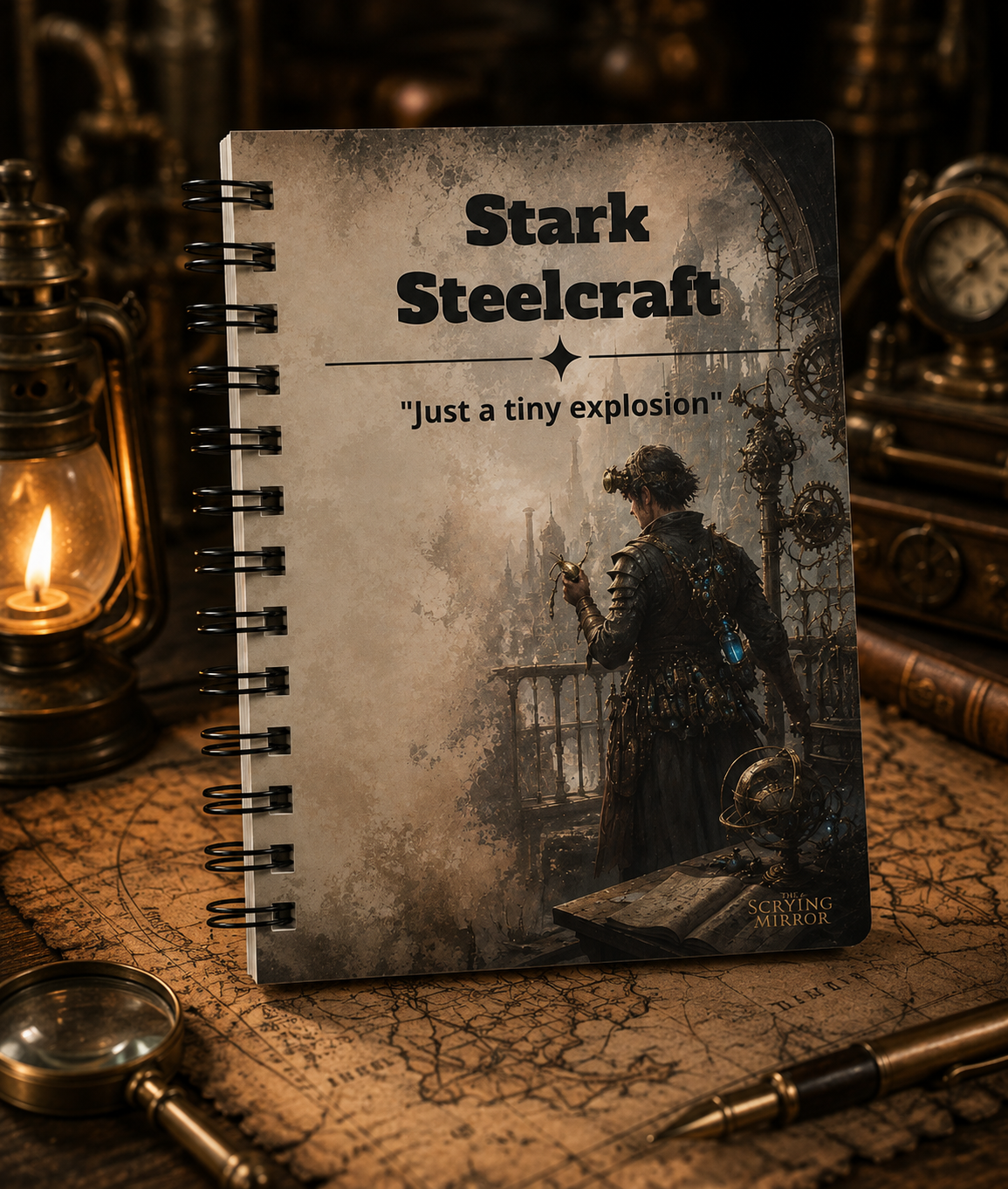 Personalized Artificer Character Journal — TTRPG Campaign Notebook