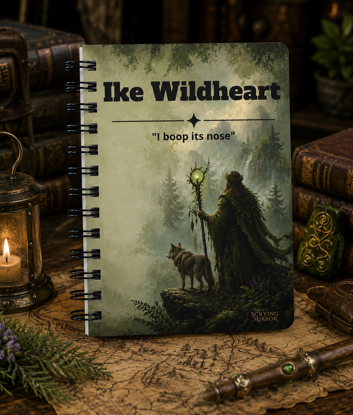 Personalized Druid Character Journal — TTRPG Campaign Notebook