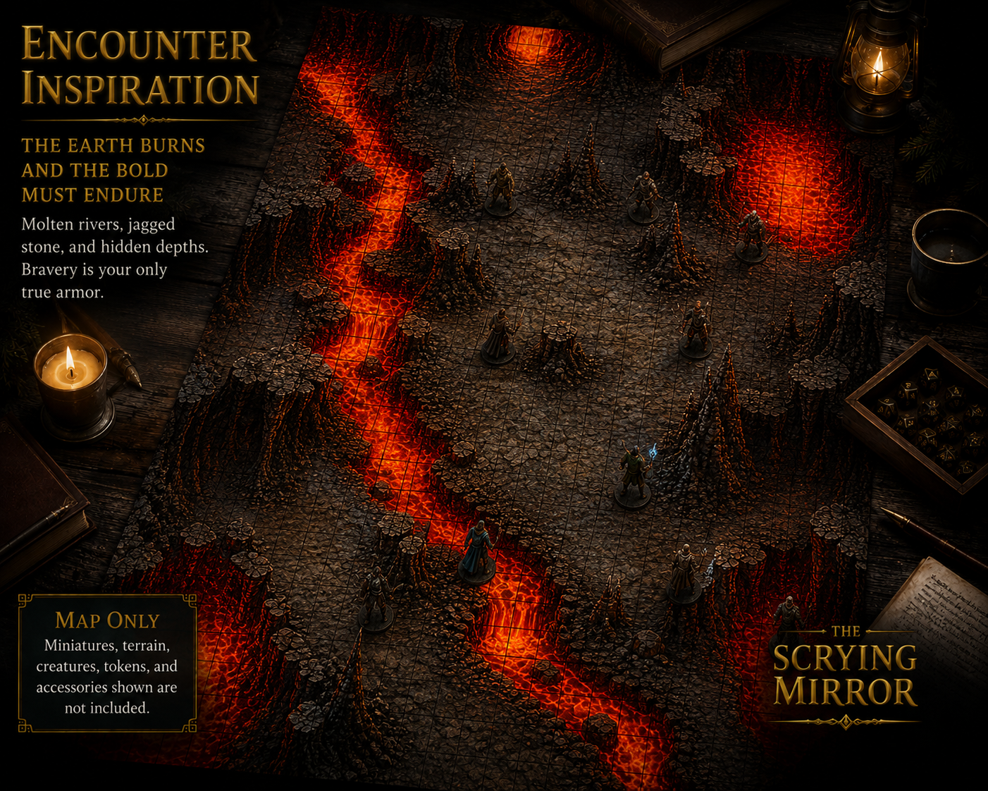 Into the Inferno — 3 Battle Map Encounter Pack