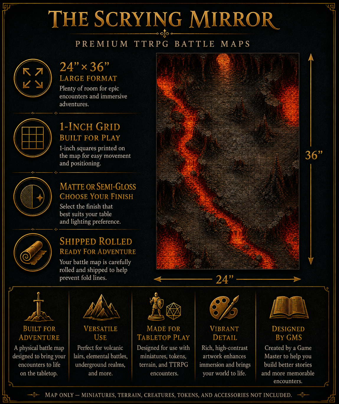 Into the Inferno — 3 Battle Map Encounter Pack