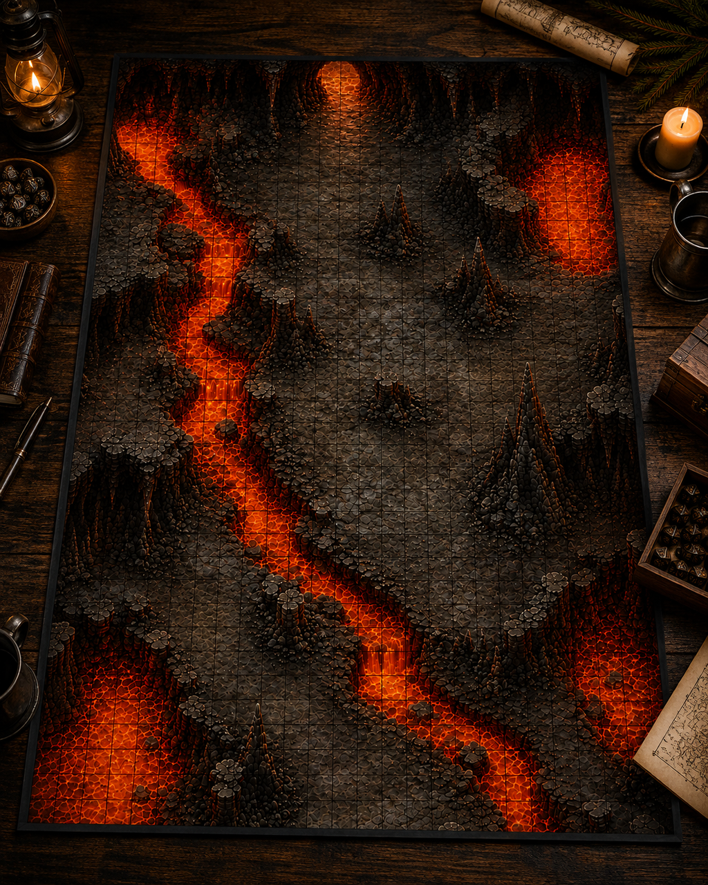 Into the Inferno — 3 Battle Map Encounter Pack