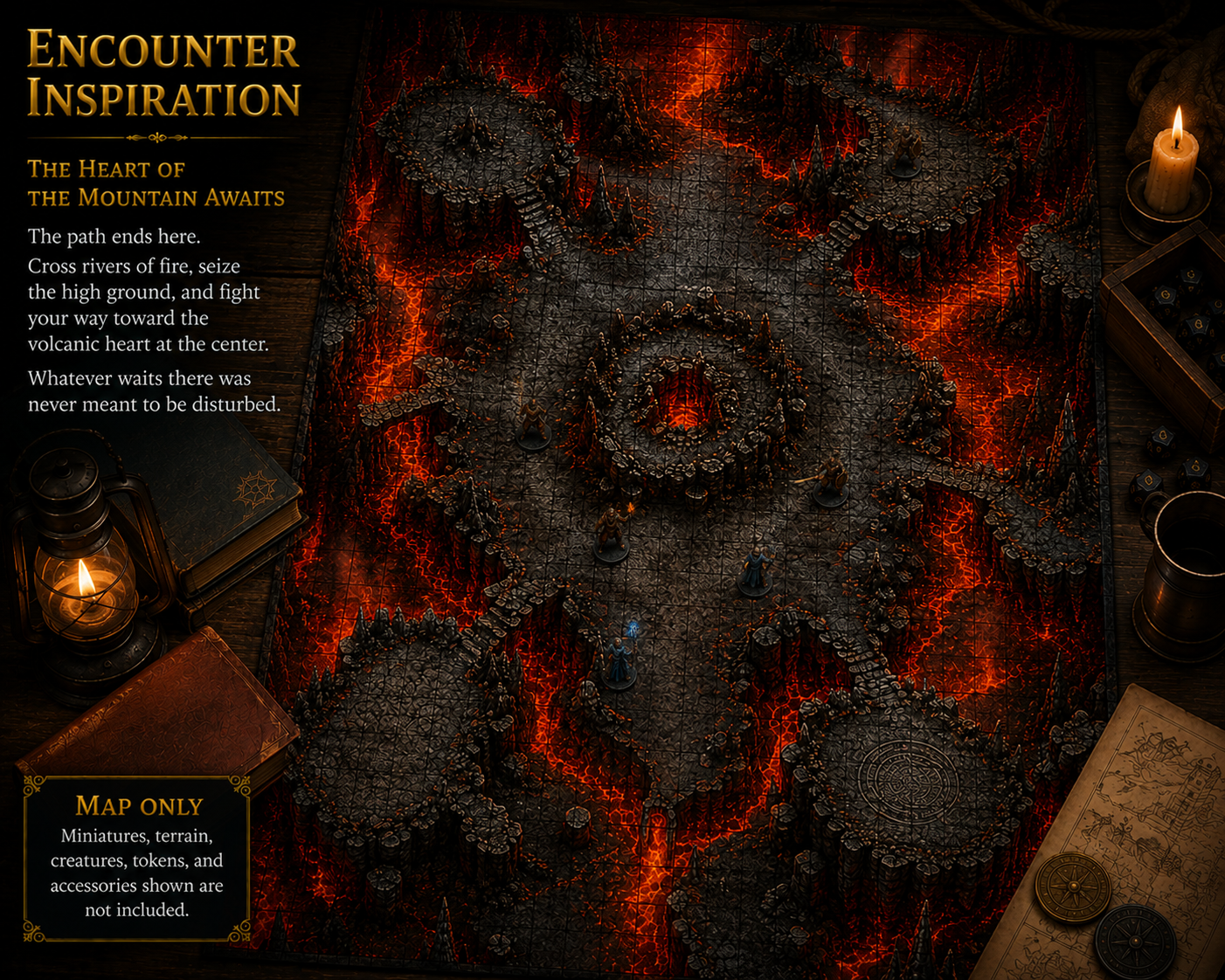 Into the Inferno — 3 Battle Map Encounter Pack