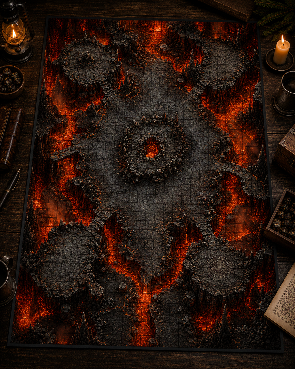 Into the Inferno — 3 Battle Map Encounter Pack