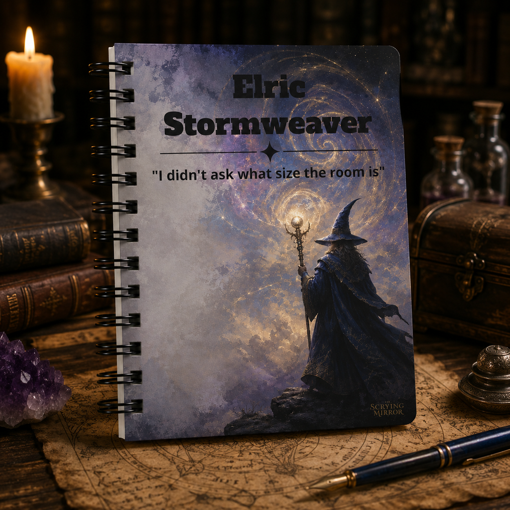Personalized Wizard Character Journal — TTRPG Campaign Notebook